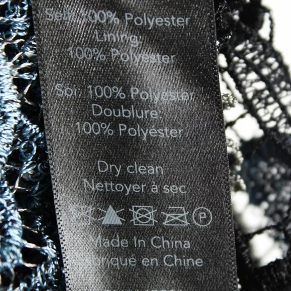 *  KOBI LACE BLUE & BLACK FORAL TOP,  SIZE  XS - Picture 7 of 8